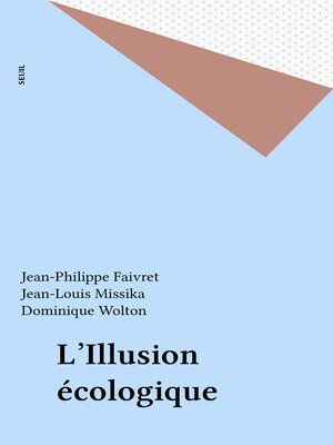 cover image of L'Illusion écologique